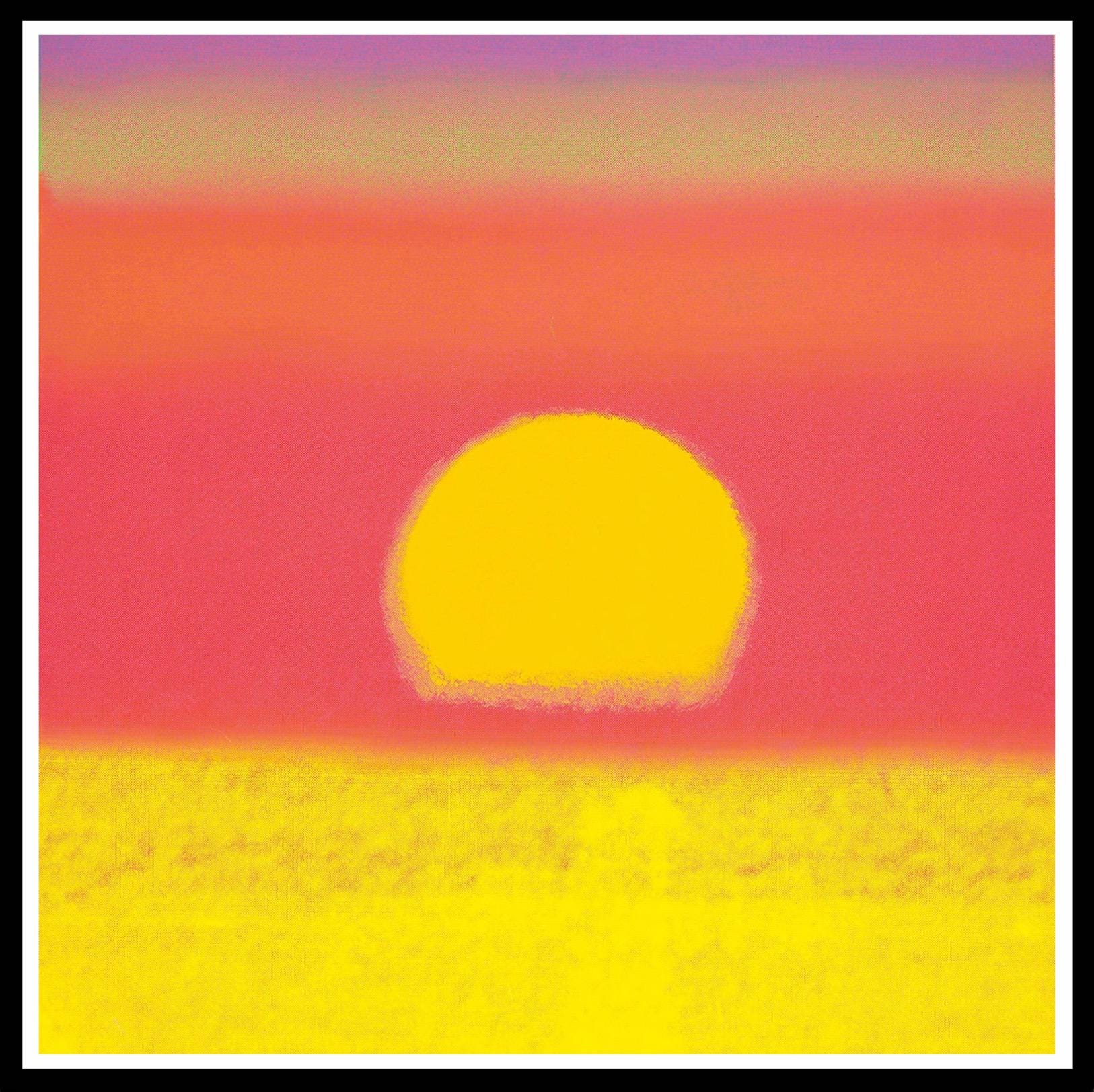 Full sized Andy Warhol "SUNSET"#14- Screenprint - Unsigned. Pop Art- Top Quality- Ships Flat- Great Colors & Best Price.